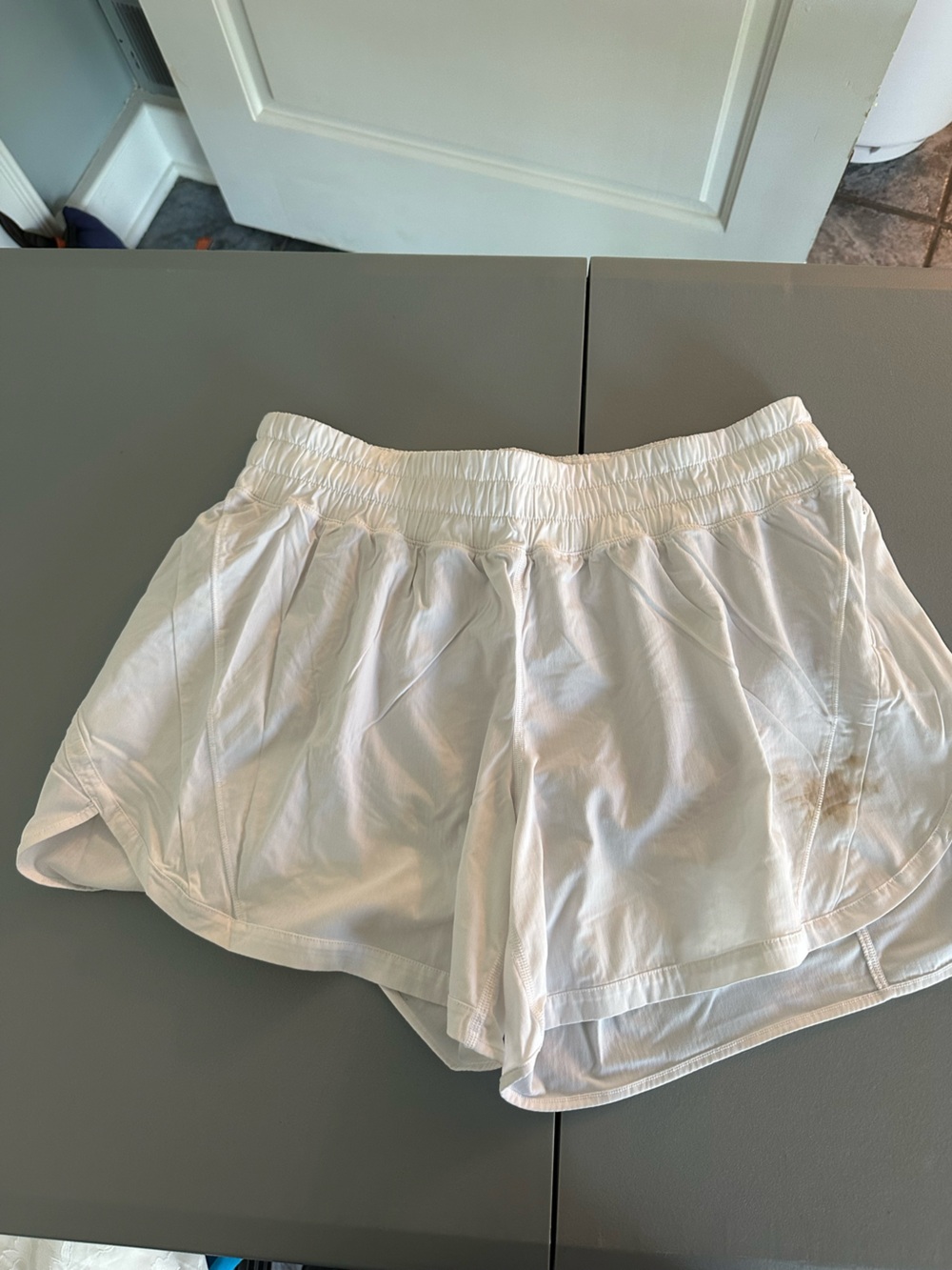 lululemon athletica White Women's Athletic Shorts with Elastic Waist